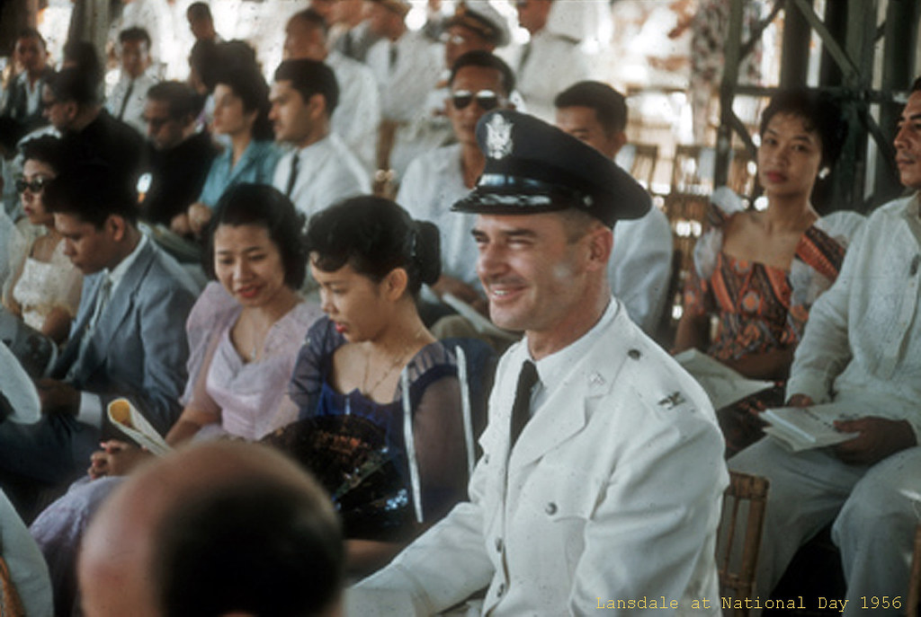 Saigon 1956 - Lansdale at National Day Celebration - Lễ Quốc Khánh 26-10-1956
