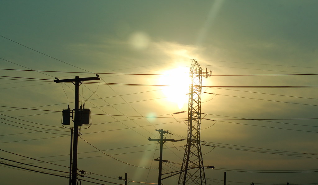 Power lines and sunshine make me happy