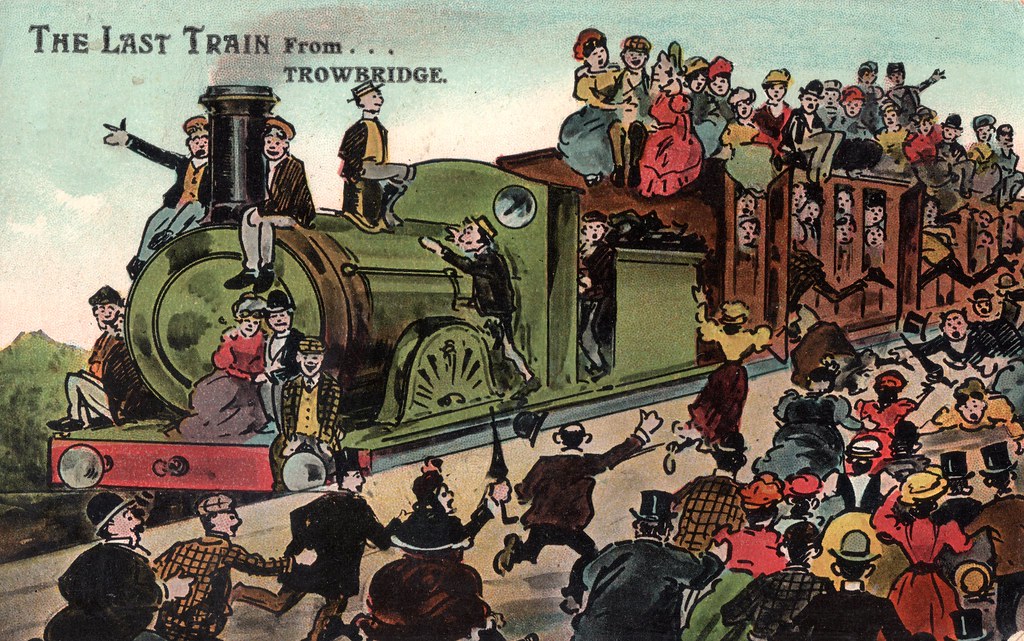 Last Train from Trowbridge 1908 | National Series No. S170 | Flickr
