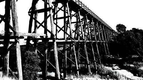 threshold black white bridge railway goldenplainsshire