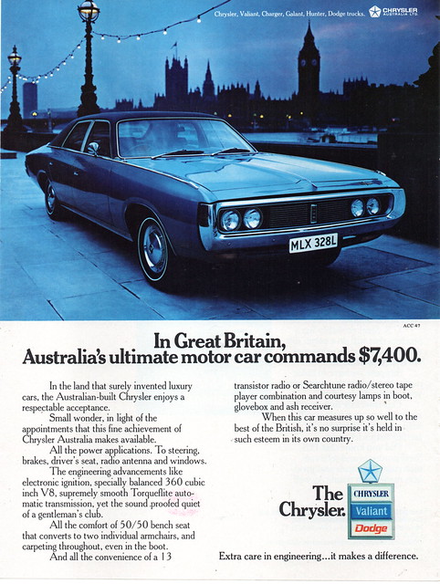 1973 CJ Chrysler By Chrysler Aussie Original Magazine Advertisement