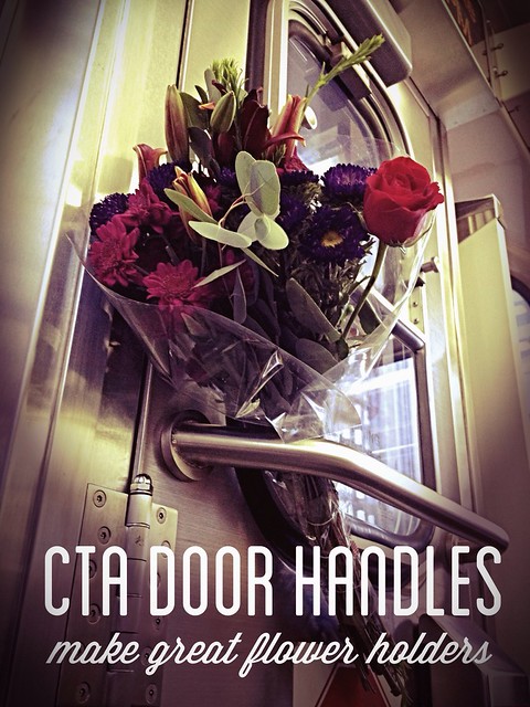 CTA door handles make great flower holders