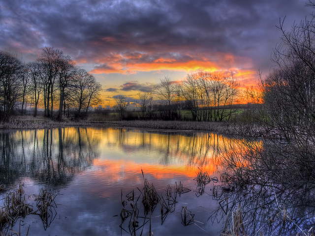 Sunrise At Goosehill Pond (Revisited)