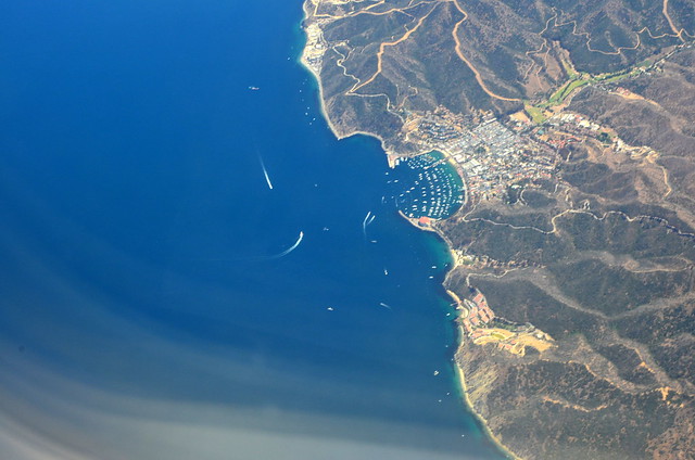 Catalina harbor from above