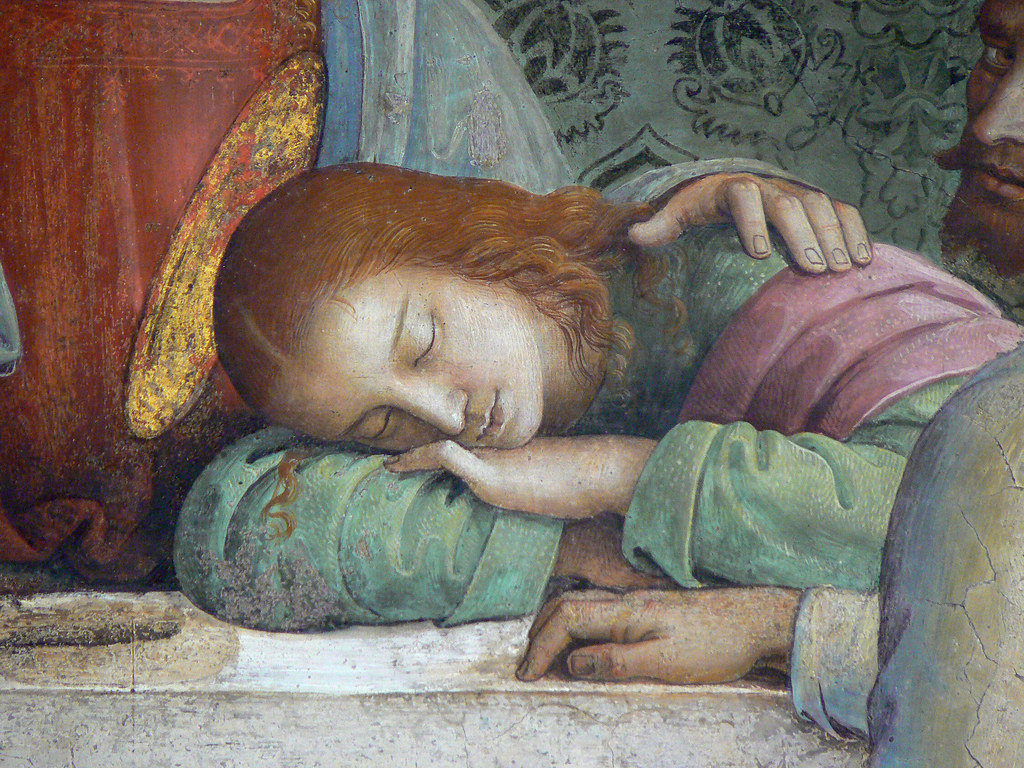 PERUGIN (Vannuci),1493-96 - La Cène, fresque (Cenaculo di Fuligno) - Detail 1