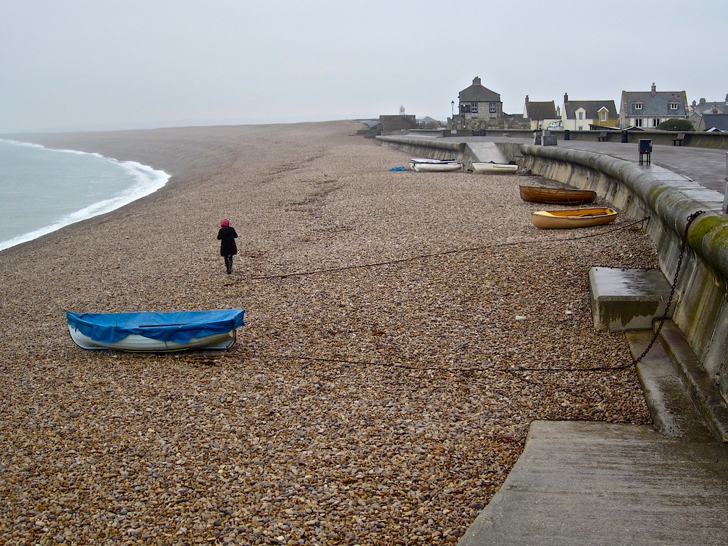 Chesil Cove and the sea wall