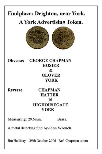 Chapman token York | by Jim Halliday1933