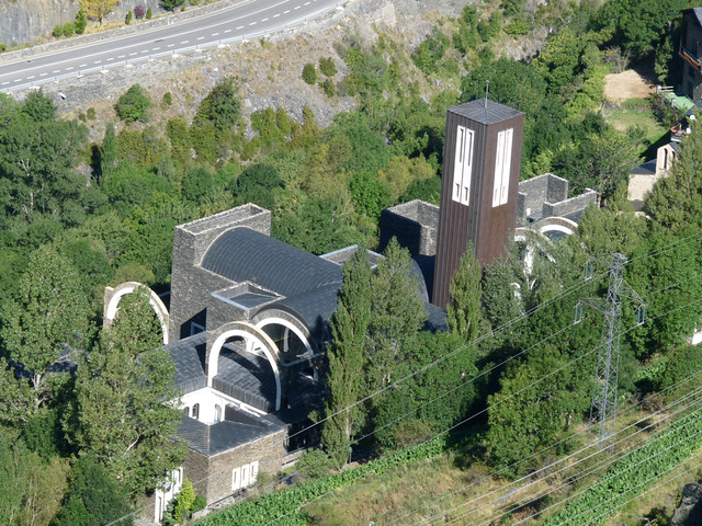 andorre : basilique de Merixell by ricardo bofill