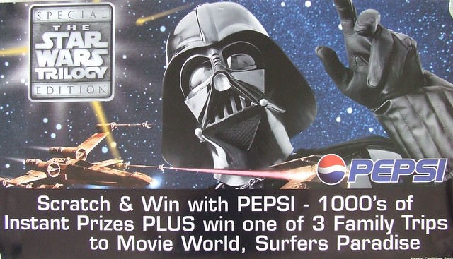 1997 Caltex / Pepsi Star Wars The Special Edition Promotional Poster - New Zealand