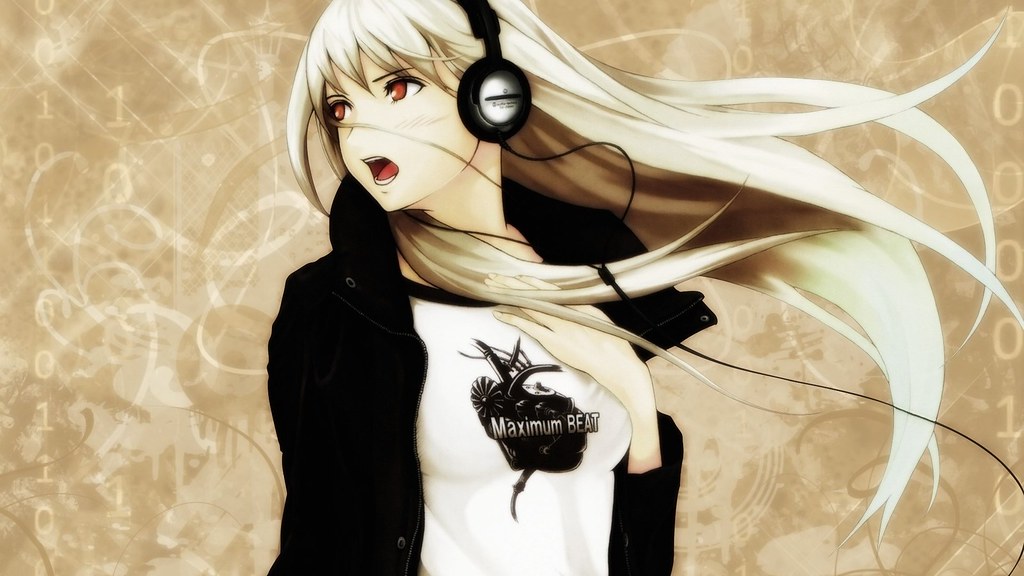 Anime girl listening to music | · · · W A R N I N G · · · If… | Flickr