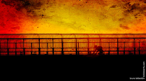 city bridge people texture bike metal photoshop sunrise lightsandshadows shadows montreal strangers fujifilm hdr springtime jacquescartierbridge 2013 brunolaliberté kirstenfrankartstexture