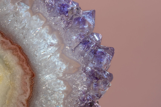 Amethyst/quartz slice (Macro Mondays - Jagged)