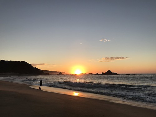 sunrise mazunte oaxaca mexico paradise sun amanecer olas oceano mar cielo sol playa arena agua