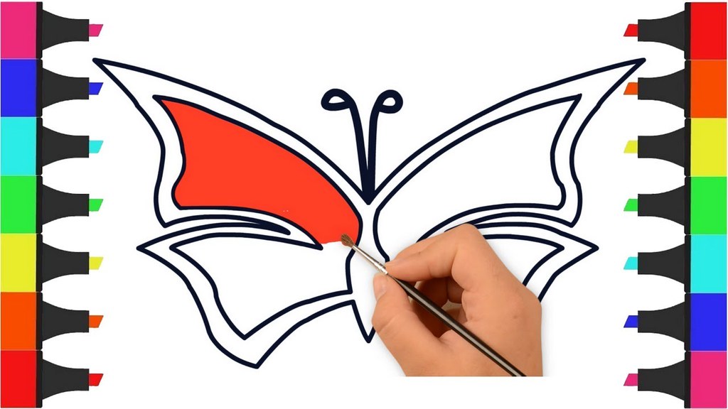 Butterfly Drawing | Colouring Pages for Kids - Twinkl-saigonsouth.com.vn