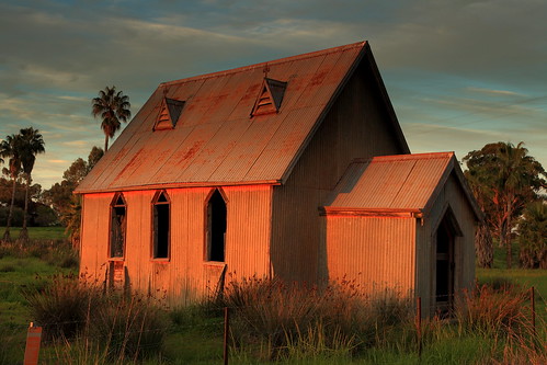 suntop church abandoned architecture building corrugatediron closed derelict disused decaying deserted dilapidated decay empty evening galvanisediron history heritage iron newsouthwales old rural rustic rusty religion sunset