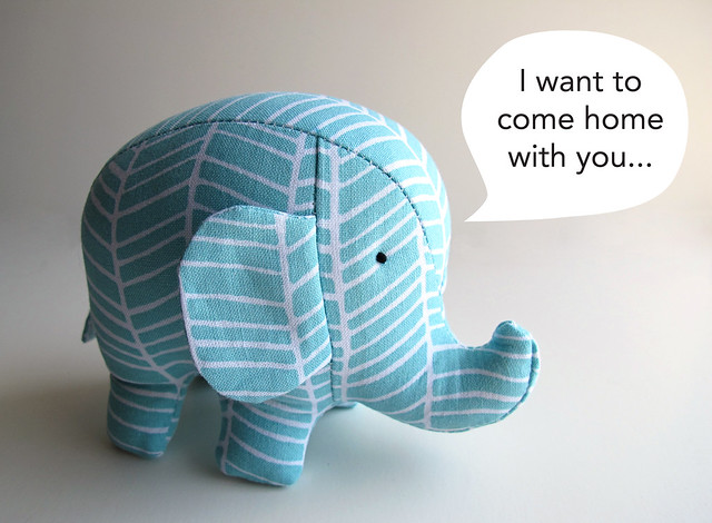 Elephant Pincushion for Giveaway