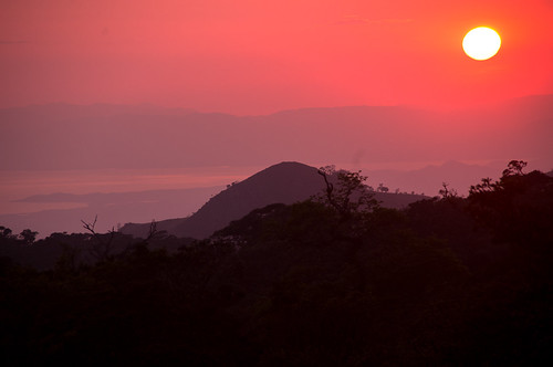 costarica monteverde da18250 pentaxart sunset zoom red sun