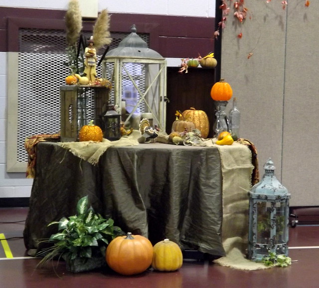 Autumn Display Next To The Stage.