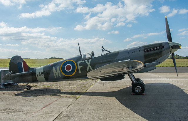 Right Side View, Supermarine Spitfire HF Mk IX, TA805, Heritage Hangar, Biggin Hill