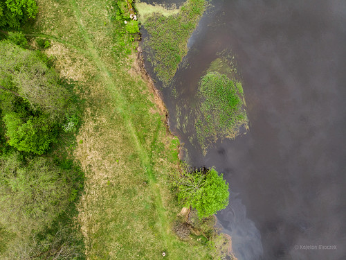 dzbądz poland dji mavicair river narew reflection aerialphoto landscape clouds polska spring srgb