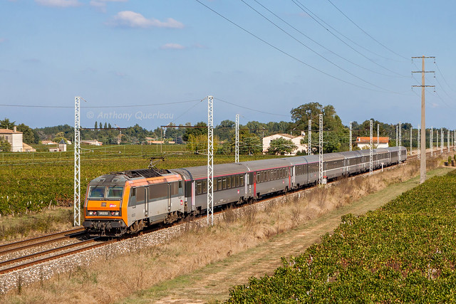 09 octobre 2016 BB 26232 Train 4021 Paris -> Bordeaux Lalande-de-Pomerol (33)