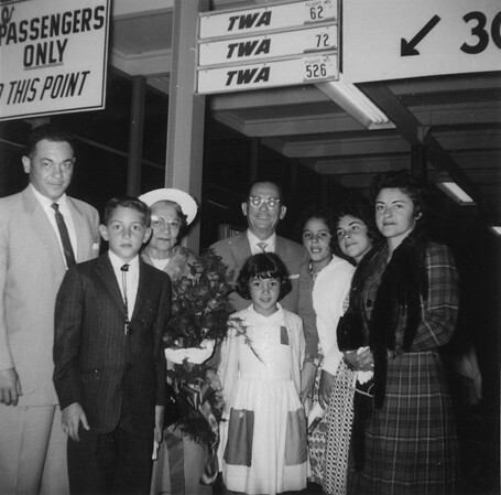 Flores Family at the Airport, 1961