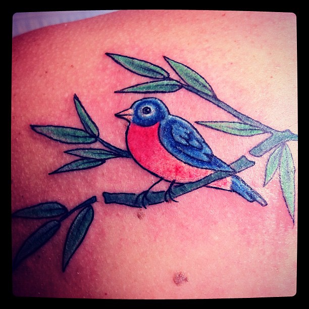 Blue Bird of Happiness #tattoo #bluebird #motherdaughterta… | Flickr