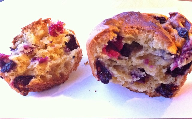 Gluten free apple and cranberry muffin Browns Bakery