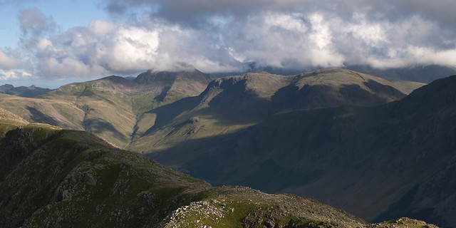 Great Gable and Kirk Fell from High Stile