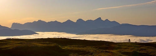sunset panorama mountains norway fog cycling colours tromsø troms pentaxk5