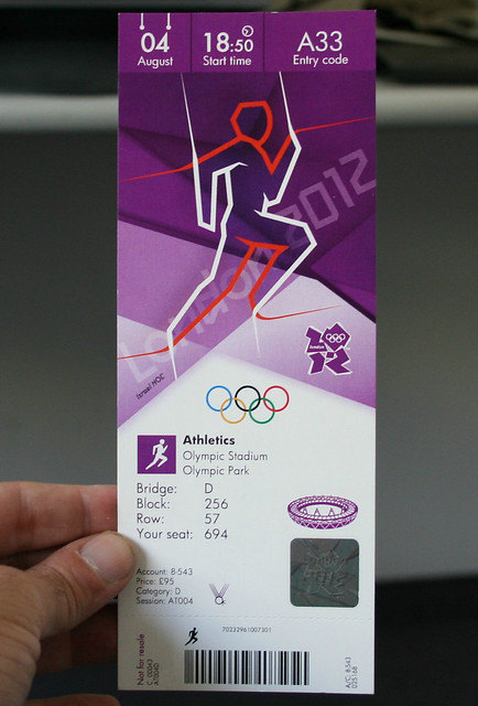 A Ticket To The Athletics Finals on 