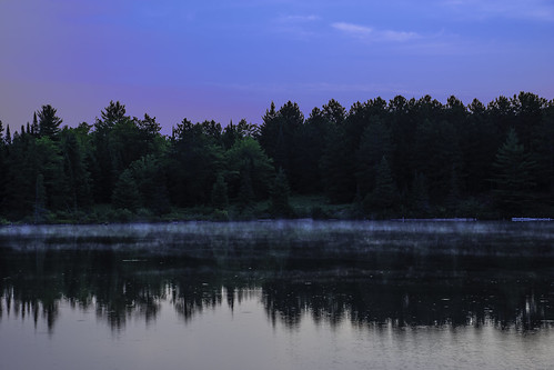 morning lake sunrise