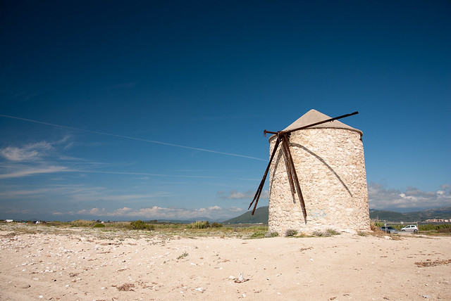 old windmill on ag. ioannis