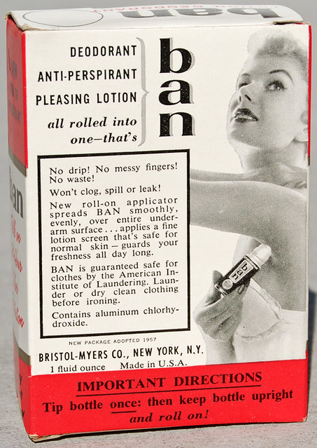 New Ban Roll-on Deodorant, 1957