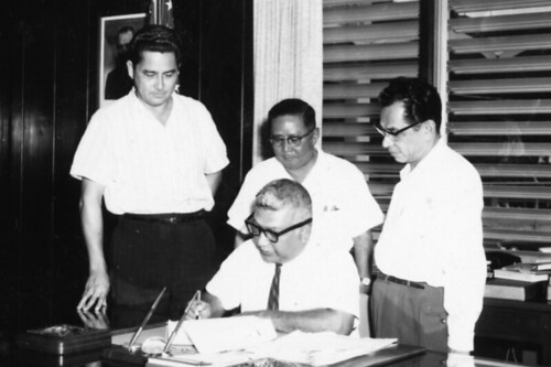 Governor Guerrero Signing Documents