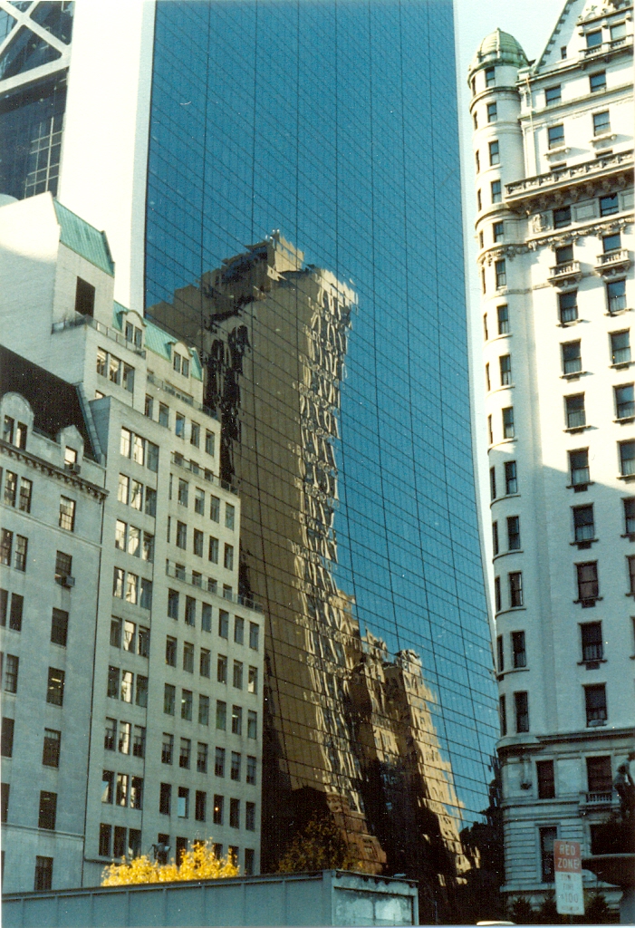 New York City, reflected buildings (1983) | © photo by Paul … | Flickr