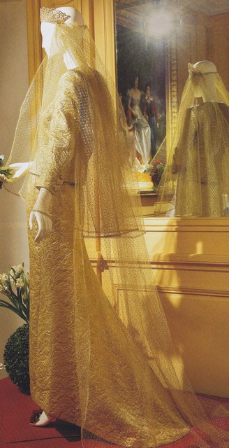 Yves Saint Laurent creation for Baroness de Ludinghausen's wedding