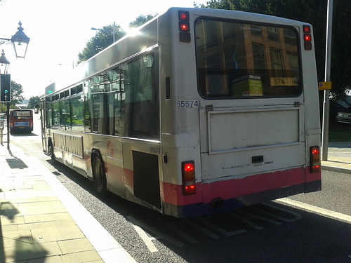 FIRST NORTHAMPTON SCANIA L94UB WRIGHT AXCESS FLOLINE 65574 REAR VIEW ON MAREFAIR,NORTHAMPTON,18.08.12 | by rob newboldmeister general