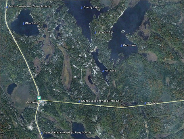 Grundy Lake PP - Road Map