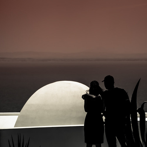 Couple by Tomas Pivovarnik, Your honest critique is very much welcome. Thank you.sunset sea bw nature water square couple dpscou