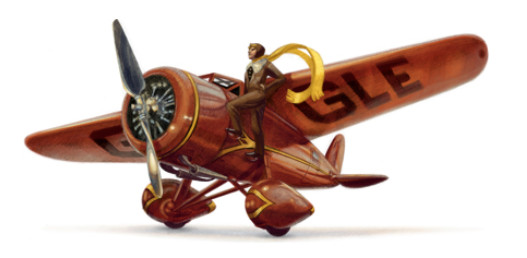 Google's Amelia Earhart logo