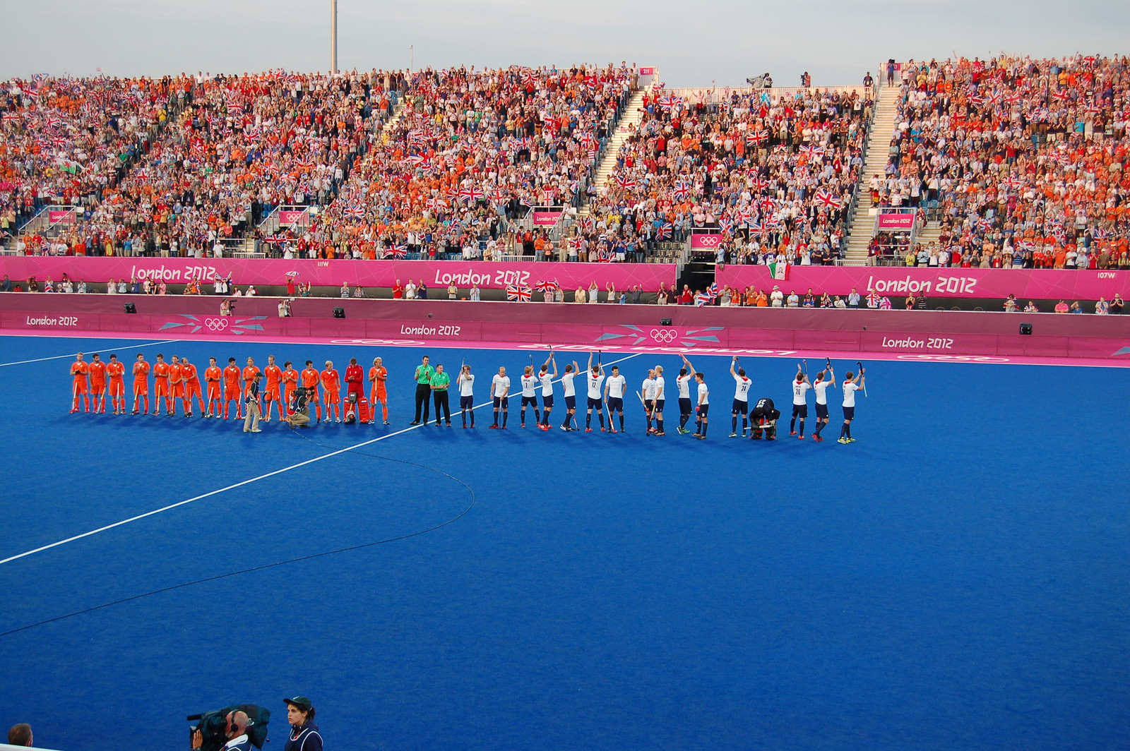 GB Men v The Netherlands semi-final in front of a sell-out crowd