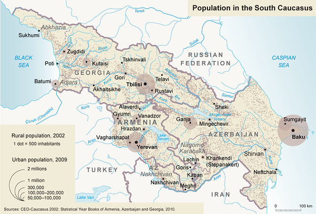 Population in South Caucasus