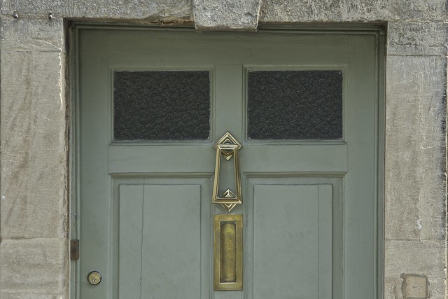 Door Knocker and Letterbox, Northleach, Gloucestershire