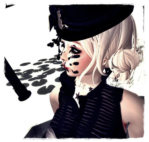 ! bbc Handprint Face Tattoo Black | by okame skyther（審神者）