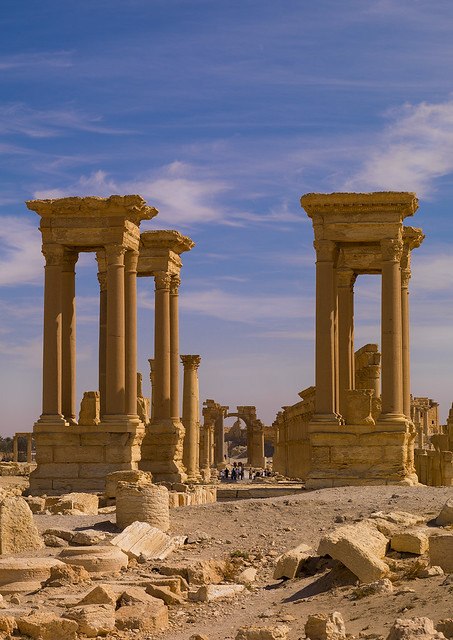The Ancient Roman city of Palmyra, Syria