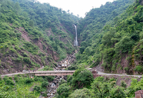 nanh himachalpradesh india geotagged renukaji waterfall roadcondition himalayas
