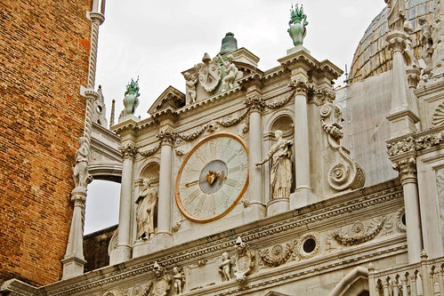 In image of an ornamental clock at the Doge's Palace in Venice, by Icy Sedgwick