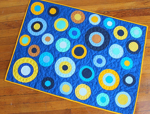 Blue and Yellow Baby quilt