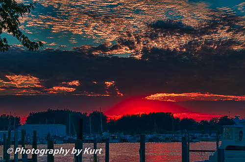 blue trees sunset red orange water clouds boats landscapes boat bluesky safe